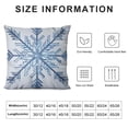 thumbnail image 5 of Nawypu  Decorative Throw Pillow Cover Blue Snow Natural Christmas Snowflake Crystal Ice Square Home Cushion Sofa Two Sides Pillow Case, 5 of 5