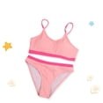 thumbnail image 4 of Girls Two Piece Swimsuit Bikini Set High Waist Wireless Bikini Bathing Suit Athletic Bikini Swimsuit Beach Bathing Suit Swimwear for Baby Girl, 4 of 6