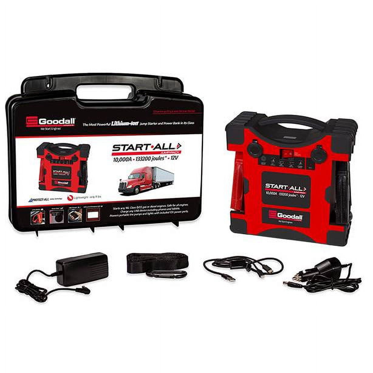 GOODALL MANUFACTURING JP-12-10000T 12V 10000 Amp Start-All Corded Jump Pack