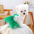 thumbnail image 5 of Green Pet Skirt Costume St Patrick Day Pet Dress,Holiday Outfit for Dogs and Cats,Small Medium Pet Irish Party Clothing for Puppy and Kitty, 5 of 7