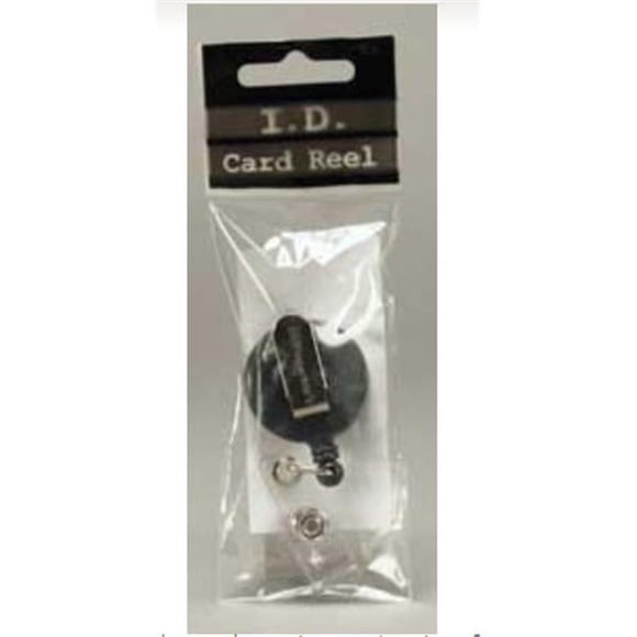SICURIX Standard ID Badge Reel Round Swivel Spring Clip Strap GREY (68840)