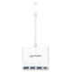 thumbnail image 3 of Hub USB-C Manhattan 168434 3 Puertos Carga 100W, 3 of 6