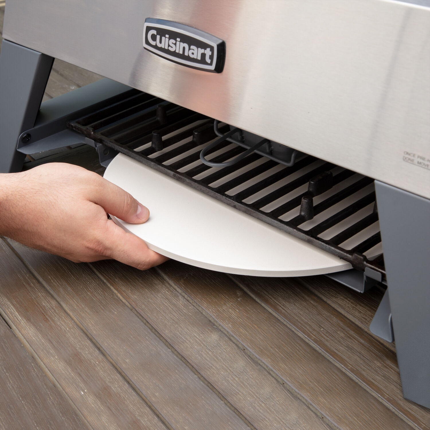 Cuisinart CGG-403 3-in-1 Grill, Griddle and Pizza Oven, Stainless Steel