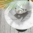 thumbnail image 7 of Modway Lippa 20" Round Artificial Marble Side Table in Black White, 7 of 7