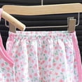 thumbnail image 4 of KPOPLK Toddler Girl Clothes Girl Summer Outfits Cute Pattern Ruffle Sleeveless Shirts Tops Shorts Set for Girl Clothing(5-6 Years,Pink), 4 of 6