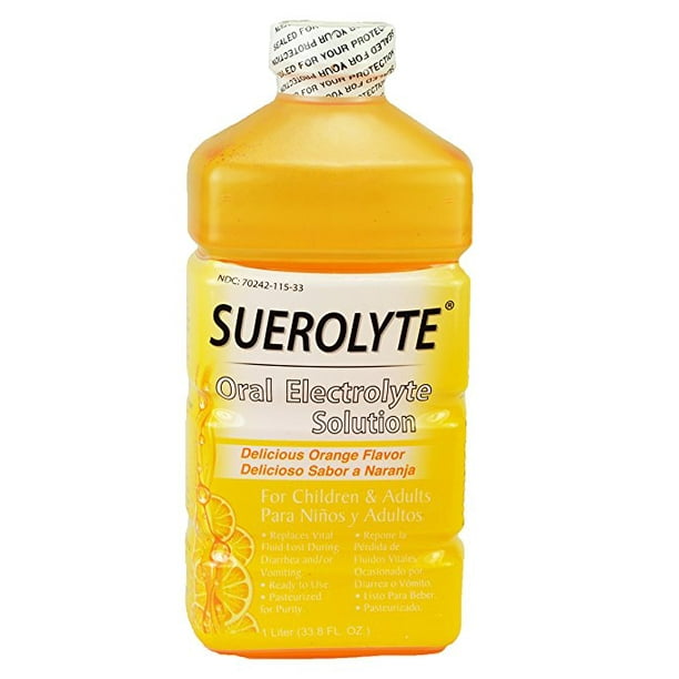 Suerolyte Orange (Oral Electrolyte Solution) 33.8 Oz Suero Walmart