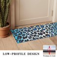 thumbnail image 3 of Blue Leopard Print Door Rugs,Washable Non Slip Door Mats Indoor,Decorative Door Mats,Entry Mat Indoor for Entrance,Bedroom,Kitchen,Bathroom,16"x47", 3 of 6