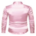 thumbnail image 3 of Chemises d'Affaires Unies pour Hommes avec Col Rabattu pour Bureau, 3 of 4
