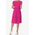 thumbnail image 2 of TheMoogan Women's PLUS Flutter Ruffle Cap Sleeve Tiered Jersey Babydoll A-Line Midi Day Dress, 2 of 6
