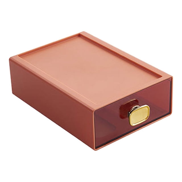 Monstrate Caja de almacenamiento Amplia aplicación para la organización del hogar y la oficina Apilable 8015orange Type2 NO2