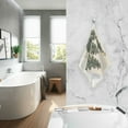 thumbnail image 2 of Yayeee 2 Pack Hand Towels for Bathroom 100% Cotton 16" x 28" Soft Absorbent Kitchen Towel, Christmas Stars, 2 of 7