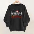 thumbnail image 4 of Merry Christmas Sweatshirts Womens Crewneck Christmas Printed Shirts Loose Long Sleeve Blouses Casual Xmas Sweatshirt Holiday Party Pullover Sweater Tops S, 4 of 8