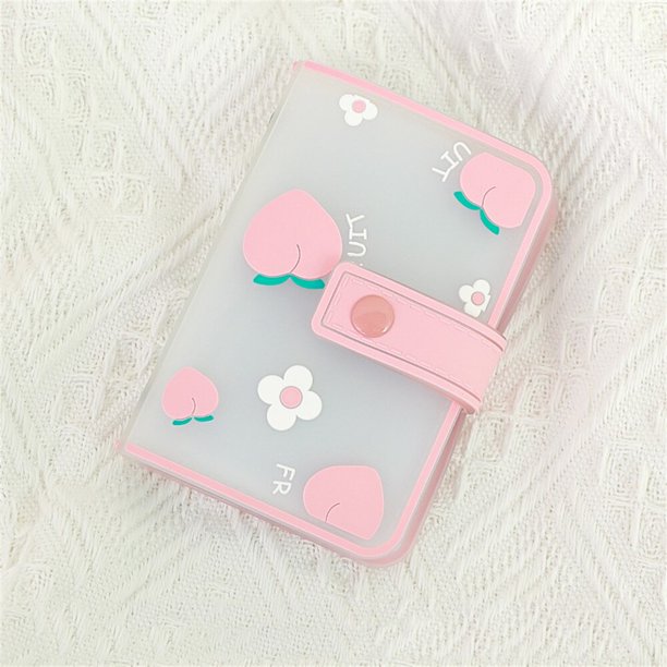 Kawaii Fruit Animal Photo Album 20pockets 3inch Pvc Photocard Holder Id Credit Card Holder Binder Mini Cards Collect File FolderCN He Qiyong unisex