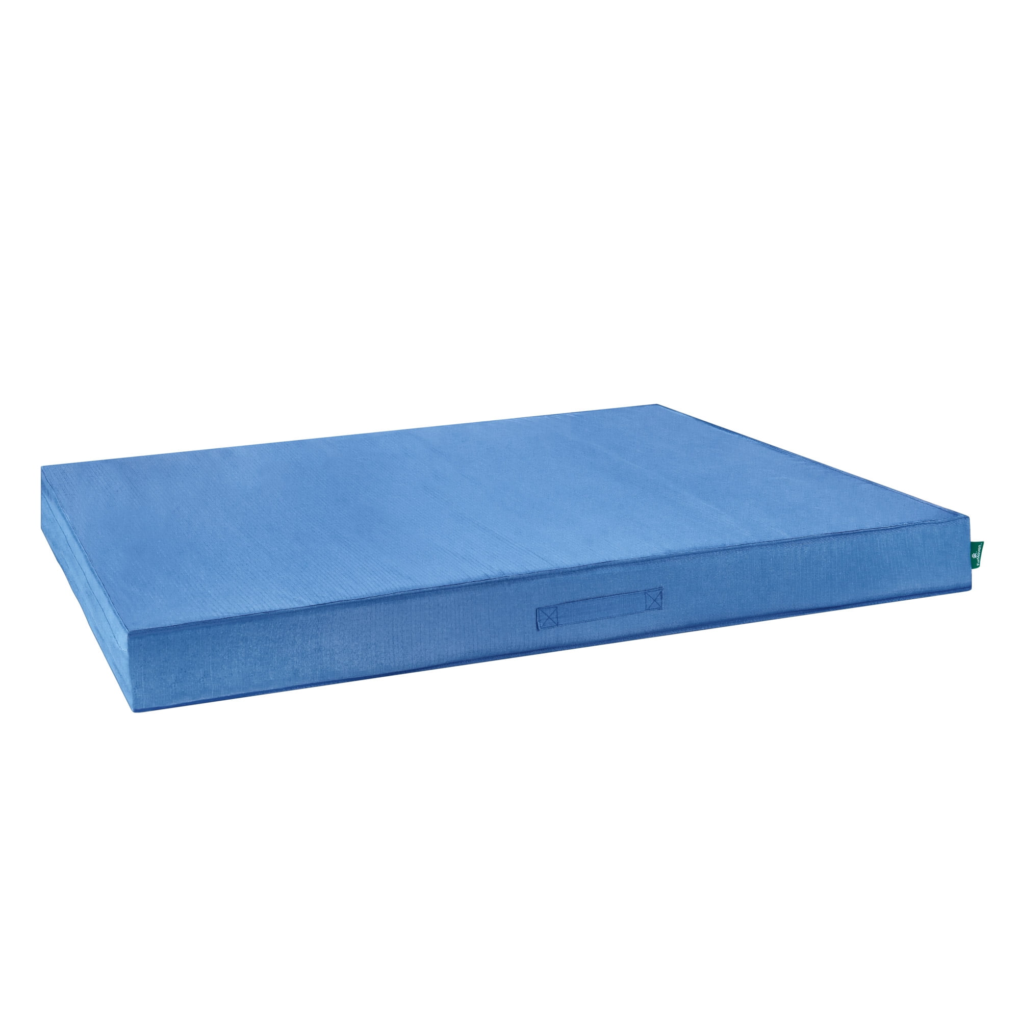 FurHaven Grid Indoor-Outdoor Cooling Memory Foam Deluxe Mattress for Dogs and Cats - Capri Blue, Medium