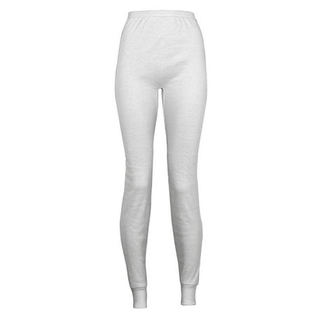 

Indera Womens ICEtex Fleeced Adult Female Thermal Long John Underwear Pants White 2XL