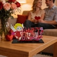 thumbnail image 2 of Valentine's Day Wooden Table Sign Wooden Valentine's Day Decorations, Freestanding Table Centerpiece Sign Romantic Love Sign Home Decor Gnome Valentines Day Accessories, 2 of 6