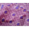 thumbnail image 4 of oneOone Silk Tabby Fabric Check|Leaves & Rose Floral Print Fabric BTY 42 Inches Wide, 4 of 4
