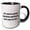 Black/White, variant on 3drose, Image of of Course Your Opinion Matters Just Not to Me Quote, 11oz Two-tone Green Mug