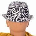thumbnail image 5 of 1920S Gangster Mob Boss Costume Zebra Print Halloween Polyester Fedora, For M..., 5 of 5