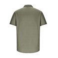 thumbnail image 4 of Mefallenssiah T-Shirt pour Homme à Manches Courtes, Couleur Unie, Col à Revers, Boutonné, Mode Décontractée, Couleur Fallow, 4 of 5