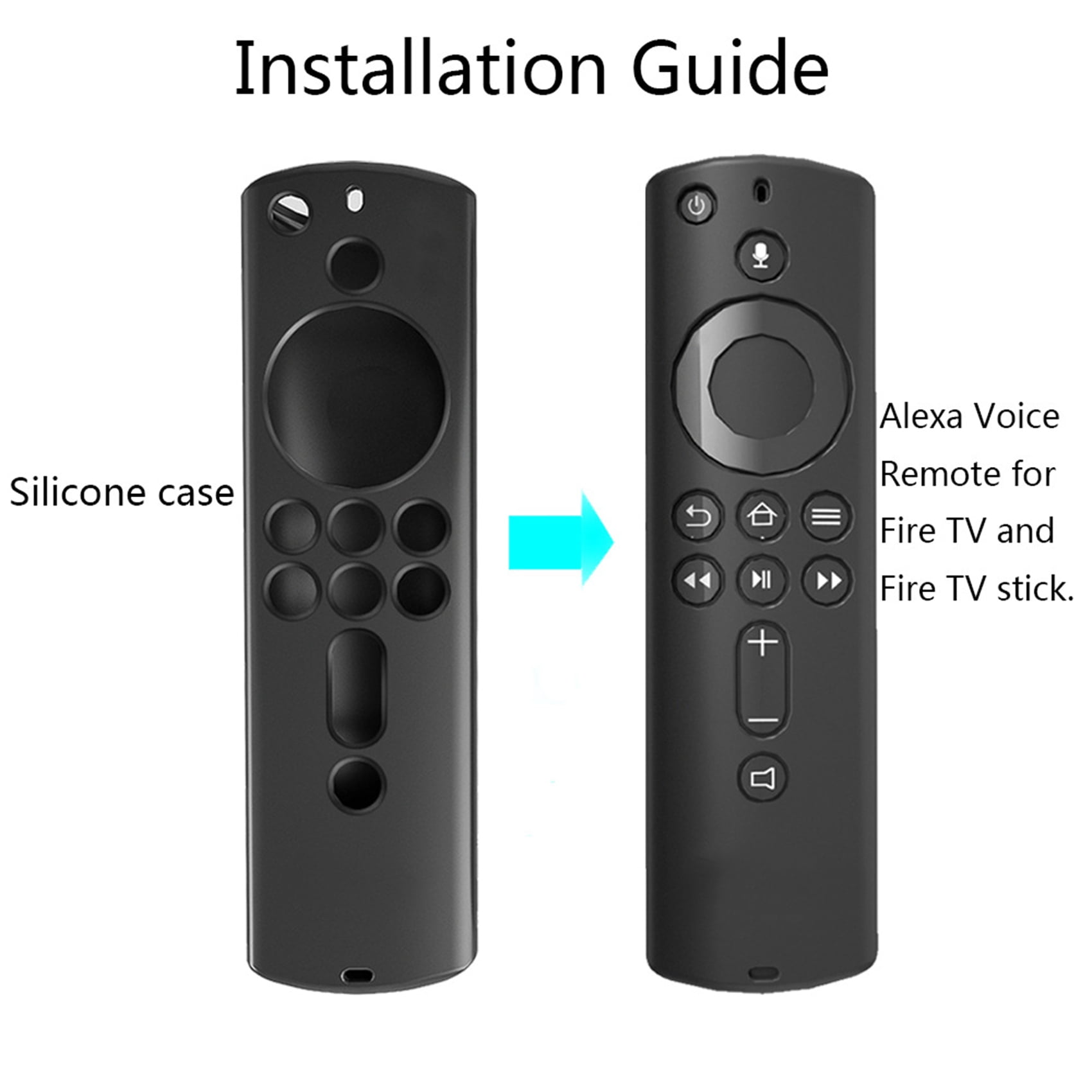 Étui En Silicone Pour Télécommande - 4 Modèles (TV Court/long, Climatisation Court/long) - Protection Anti-chocs, Anti-poussière - 8