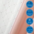 thumbnail image 3 of Mainstays Embroidered Curtain Panels, Set of 4, Blush, 27.5" W x 95" L, 3 of 5