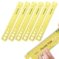 thumbnail image 1 of ZTTD 12 inches (30 cm) Shatterproof Flexible Rulers, Clear Plastic Ruler ith Centimeters and Inches - Great for Home, & Office – 6Pcs (Type2-Yellow), 1 of 9