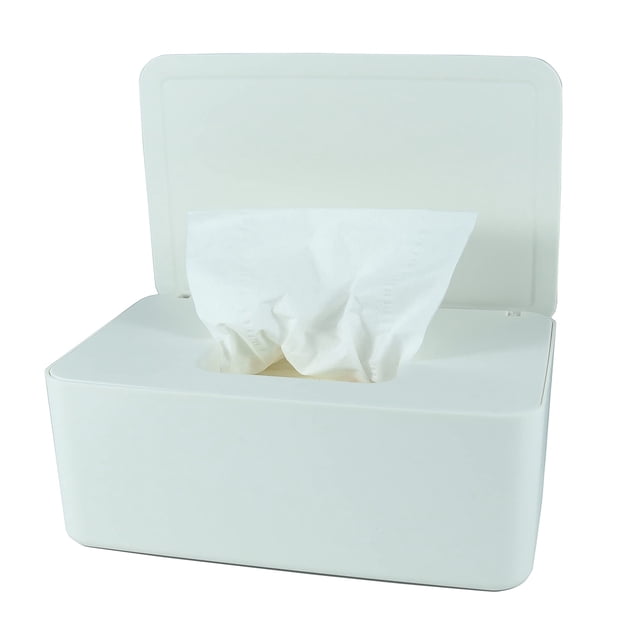 Dispensador de toallitas para pañales SOCOMAN de PVC 19x11x7 cm blanco