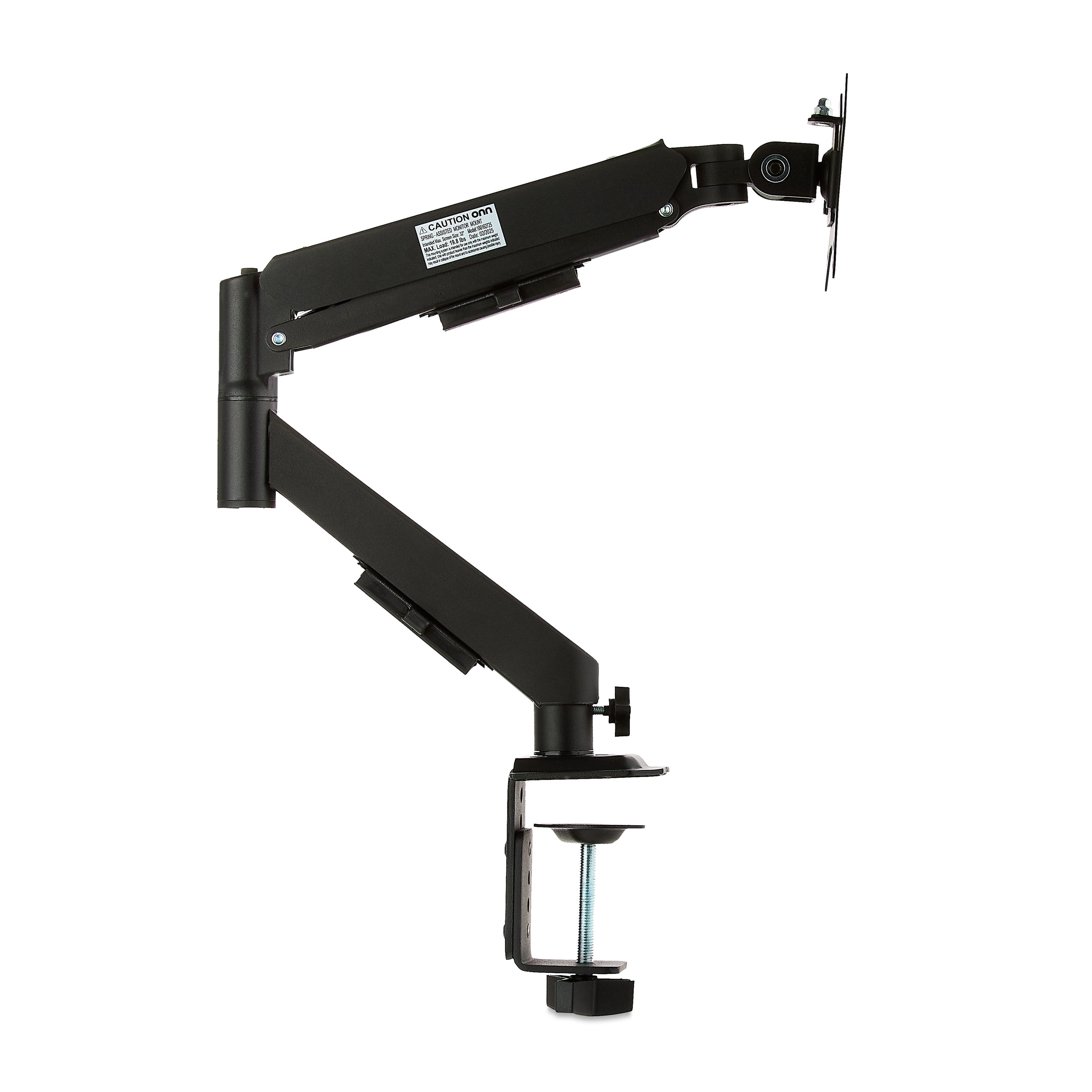 onn Spring Assisted Desk Mount for 13" to 32" Monitors/TVs, 3x Load Tested, Holds up to 19.8 lbs.