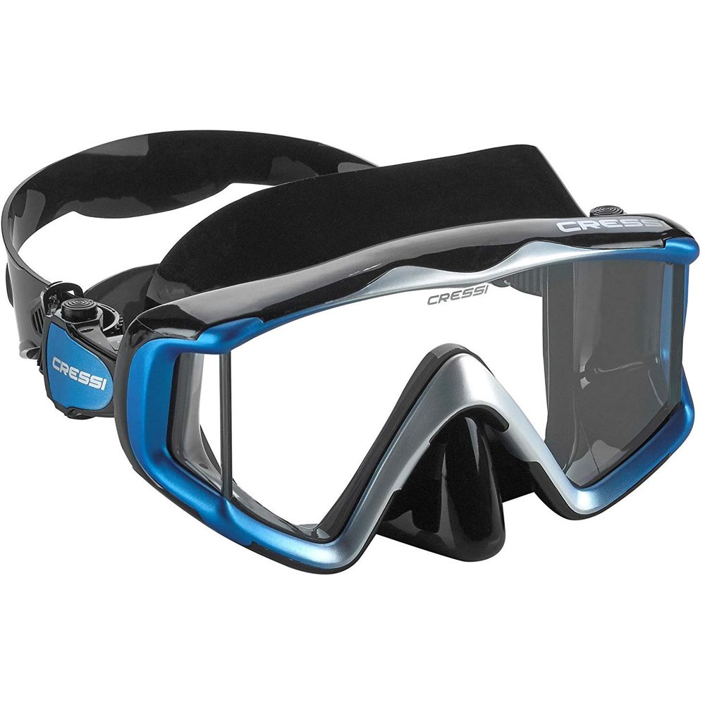 Cressi Liberty Triside Mask SPE, Blue Silver