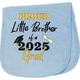 thumbnail image 2 of Inktastic Proud Little Brother of a 2025 Grad Baby Burp Cloth, 2 of 3