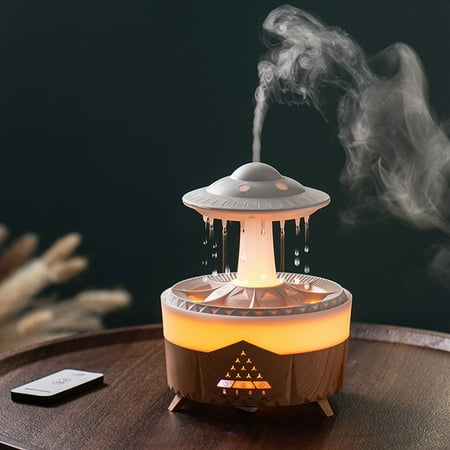 

Naittoop Summer Clearance 50% off Clear! Colorful Water Droplet Humidification Lamp Remote On-off/Control Light Aroma Diffuser Mood Light Aroma Diffuser Helps Sleep Rain Sound Accompanies Sleep