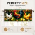 thumbnail image 4 of AshasdS Farmhouse Chicken Rooster Window Valance Country Curtain Valance Kitchen Window Treatment Rustic Home Decor, 4 of 5