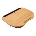 thumbnail image 2 of Computer Lap Desk, Portable Comfortable Bamboo Wood Laptop Desk With Pillow Cushion For Writing For Office For Reading, 2 of 8