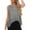 Grey, variant on Tank Tops For Women Loose Fit Basic Clothes Summer Sleeveless Shirts Soild Color Fashionable Vest Top Back Showing Tops Birthday Girl Tops for Women Long Sleeves Top Women