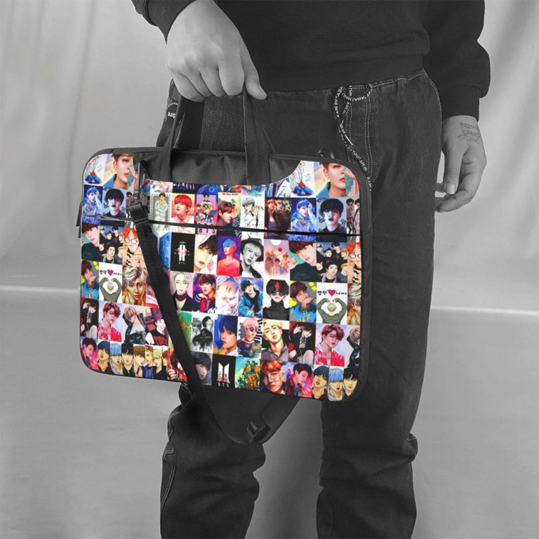 BTS K Pop Travel/Laptop Bag Kpop BTS Laptop Bag Laptop Case Computer Notebook Briefcase  main image 3