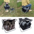 thumbnail image 5 of Folding Camping Stool with Tackle Box Hand Carry Bag Backpack, Hiking Seat Bag Camping Gear for Outdoor Indoor Fishing Travel Beach BBQ, 5 of 10