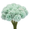 thumbnail image 1 of Unique Bargains Artificial Flower Heads, Silk Chrysanthemum Hydrangea Blue Faux Flowers 20Pcs, 1 of 5