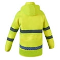 thumbnail image 5 of Men's Rain Suit High Visibility Reflective Work Rain Jacket Pants for All Sport Farm Fishing Motorcycle with Eye-Catching Reflective Strip, Durable Rain Gear M-3XL, 5 of 5