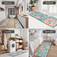 thumbnail image 5 of Blue and Pink Pioneer Flower Kitchen Rugs Sets Of 3,Kitchen Runner Rugs Non Skid Washable,Decorative Kitchen Floor Mats for Kitchen,Sink,Laundry,17"x30"+ 17"x47" + 17"x59", 5 of 6