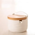 thumbnail image 6 of Ceramic Sugar Bowl with Sugar Spoon and Bamboo Lid Gift for Home and Kitchen, 6 of 6