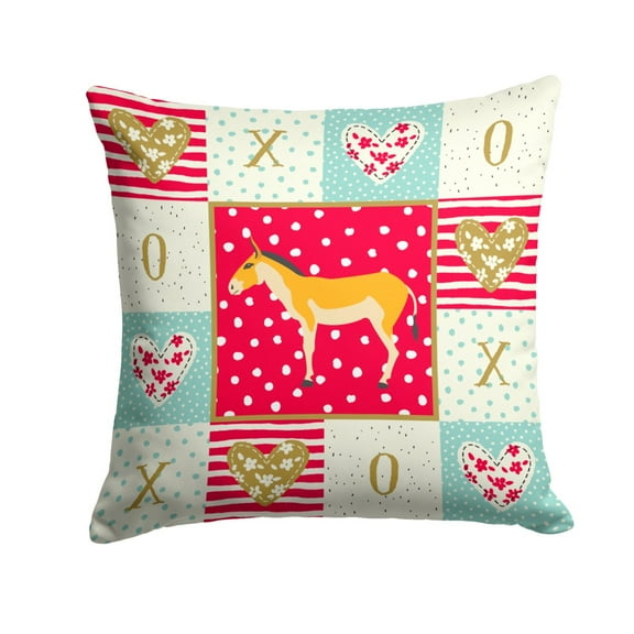 Turkmenian Kulan Donkey Love Fabric Decorative Pillow