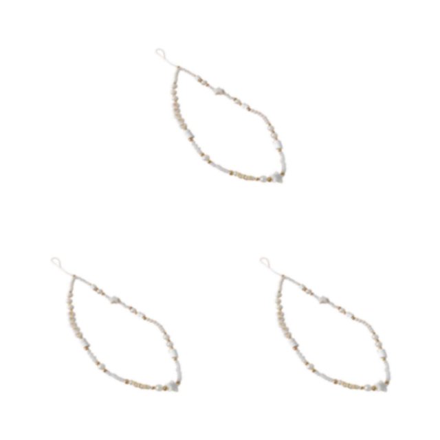 Sidaley Boho Beach Phone Chain Strap Pearl Letter Cordón hecho a mano Cuerda colgante Moda Anti-Lost Girls Cellphone type2 Type1 NO1