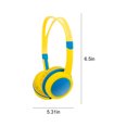 thumbnail image 3 of Children’s Wired Headphones Over Ear 3.5mm Jack Hearing Protection Soft Memory Foam Earcups Adjustable Headband High Fidelity Stereo Sound for Kids School Computer Tablet Travel, 3 of 5