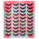 thumbnail image 4 of Juego de 20 pares de pestañas postizas de fibra 3D, pestañas postizas naturales gruesas europeas y americanas, mezcla de puntos, pestañas postizas hl-02, 4 of 5