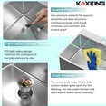 thumbnail image 4 of Kitchen Sink Stainless Steel 25 x 22 Inch Single Bowl Drop In Kitchen Sink Topmount 18 Gauge Stainless Steel Kitchen Sink Single Basin with Bottom Grid Drain Strainer Set, 4 of 6