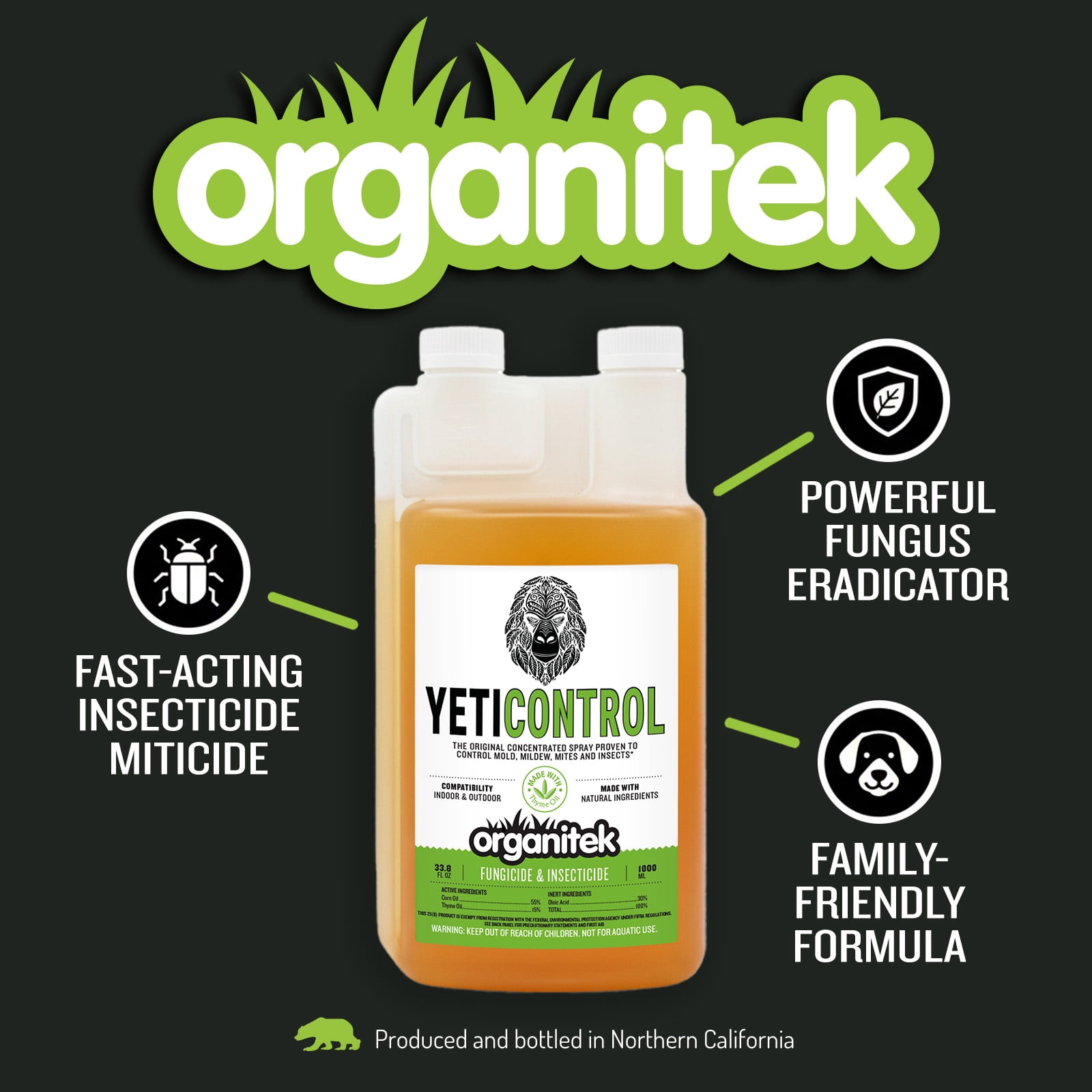 YetiControl Insecticide and Fungicide Liquid Concentrate 250 ml