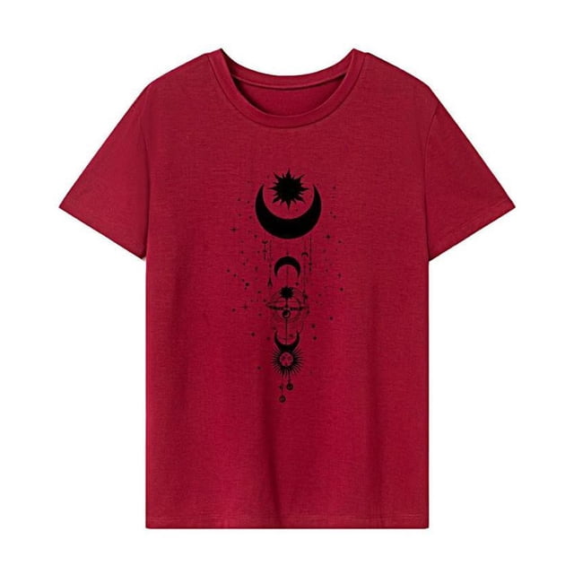 Camiseta para mujer Camiseta básica Trajes femeninos Camiseta de cuello redondo suave de moda para uso diario XL