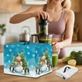 thumbnail image 3 of ZIATUBLES Snowman Penguin Christmas Tree Printed Juicer Processor Dust Cover Stain Resistant Christmas Kitchen Appliance Protective Case Washable Counter Decor Accessories, 17 "W x 11 "D x 15 "H, 3 of 7