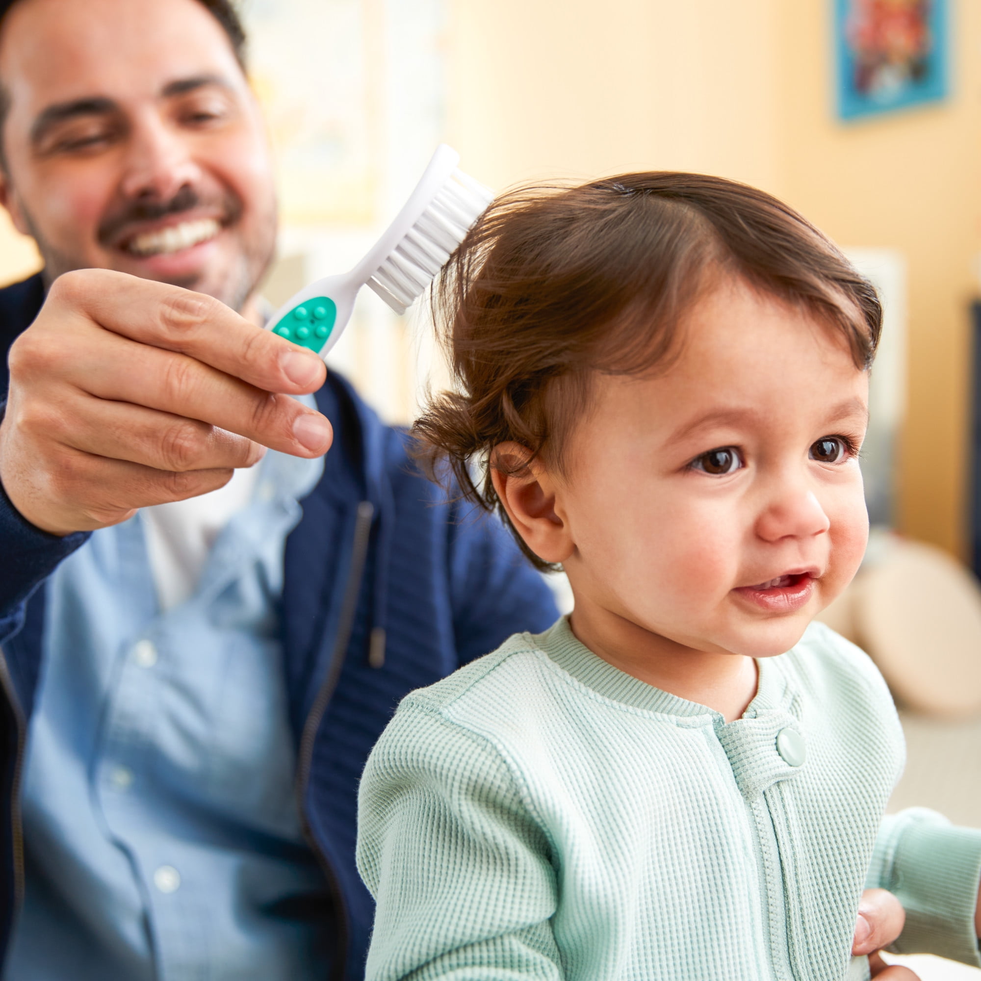 Safety 1st Soft Grip Brush Comb, Artic Blue